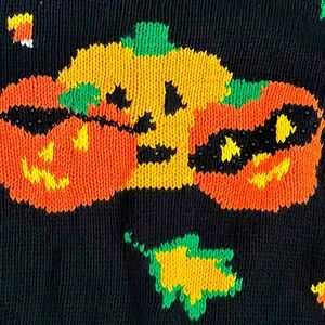 🎃 Vintage Halloween Fall Autumn Sweater Medium